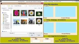 Cryptography Encryption Decryption using RSA Algorithm Matlab Project Source Code | RSA Cryptography