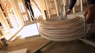 How to use an underfloor heating pipe decoiler by Continal Underfloor
