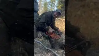 Как правильно пилить бревно на off-road 