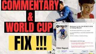 FIFA 23 FitGirl Repack Commentary Language FIX & World Cup Mode FIX. 