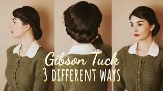 3 Ways To Create A Gibson Tuck/Roll | Hair Tutorial