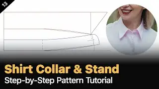 How to Make Shirt collar patterns _ Collar and Collar Stand Making [Pattern Making Tutorial]
