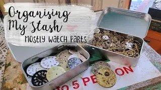 Let's Organise Watch Parts & Other Junk Journal Supplies | Craft Storage Ideas