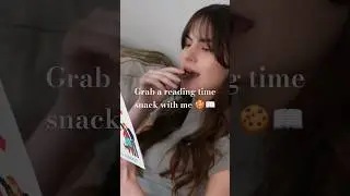 grab a snack with me 📖🍪 #asmr #reading