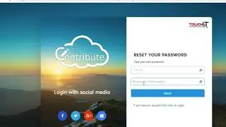 Contribute Cloud Tutorial 3.0 - Password Reset