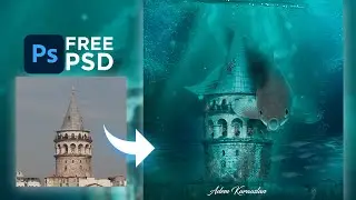 Photoshop Lessons Manipulation Techniques, Tricks ( Galata tower )