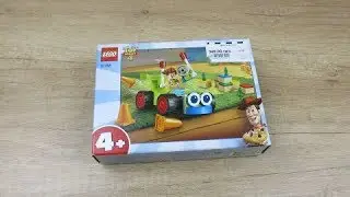 Распаковка лего набора №10766, lego Juniors, Toy Story 4 (История игрушек 4), Вуди и машинка.