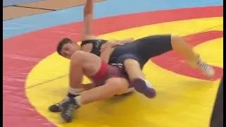 Wrestling / Ringen MDM 2024 in Jena, Jugend B (U14), 57 kg, Krolik - Mustafovski