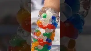 Real waterbeads Orbz Orbeez growing ON MY NAIL Episode2 