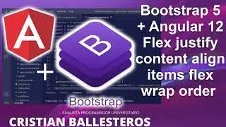 Bootstrap 5 +  Angular 12 Flex justify content align items flex wrap order PARTE 1/3