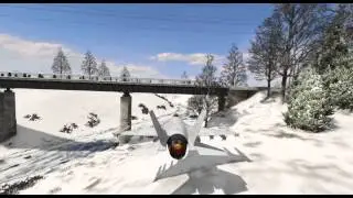 GTA 5 (PC) : Stunts with P996 Lazer in North Yankton