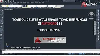 CARA MENGATASI TOMBOL DELETE DI AUTOCAD TIDAK BERFUNGSI‼️