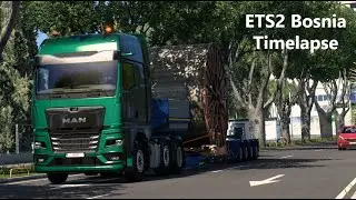 ETS2 Oversized Evening Delivery in Bosnia [Timelapse]