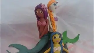 Мои пластилиновые русалочки и их вещи||My modelling clay rusalochki and their thing of 🐚 🐳🐚🐳