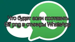 Что будет если добавить gif png в стикеры WhatsApp!