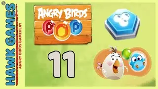 Angry Birds Stella POP Bubble Shooter Level 11 - Walkthrough, No Boosters