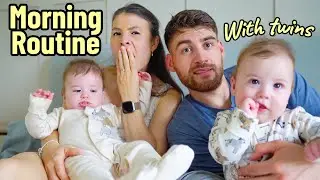 Our Family Morning Routine & Twins FIRST WORD!!