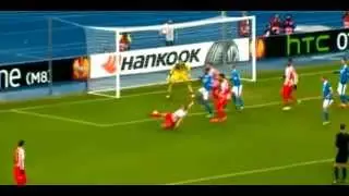 Днепр 2:0 Олимпиакос - Голы Ротань и Канкава 19.02.2015