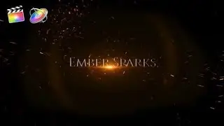 Apple Motion Template: Ember Sparks Logo Reveal + Free Download