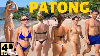 Phuket Patong Beach: Walking Along Paradise [4K]