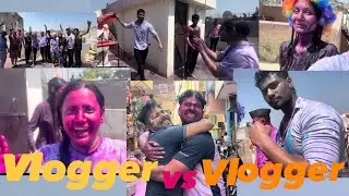 Holi special || vlogger vs vlogger  @bisht_neha_