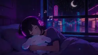 No Ads 🌧️ Rain & Piano with Anime Girl | Fall Into Deep Sleep in 3 Minutes