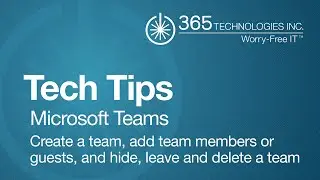 Create a team, add team members or guests, and hide, leave or delete a team in Microsoft Teams