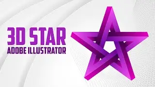 How to create 3D Star logo in Adobe Illustrator