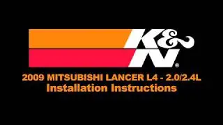 2008-2012 Mitsubishi Lancer 2.4L and 2.0L Air Intake Installation