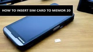 How to insert SIM card to Datalogic Memor 20