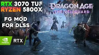 Dragon Age: The Veilguard / RTX 3070 TUF, Ryzen 5800X / DLSS FG MOD