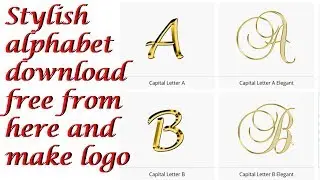 Download stylish alphabet png image free & learn how to make logo for your website