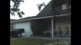 First Back Flip on Youtube! (House dismount) 