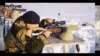 Егерь на 100 м , пулей SD . Новогодние пострелушки
