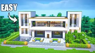 Minecraft: How to Build the BEST Modern House (Easy tutorial)