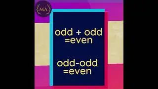 PROPERTIES OF EVEN AND ODD NUMBERS | ONLINE MATHS ACADEMY |