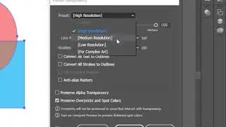 Adobe Illustrator CC -  Թափանցիկության Ուղղում (Flatten Transparency) in Armenian