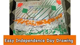 Independence Day Drawing Easy Steps / Independence Day Drawing For Beginners / Independence Day
