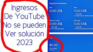 no puedo ver los ingresos de youtube en google adsense