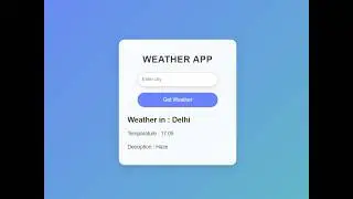 Real-Time Weather Application Using PHP | Step-by-Step Tutorial 🌤️