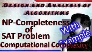 NP completeness of SAT Problem || English ||By Studies Studio