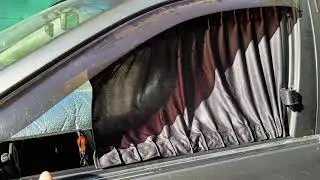 Занавеска тканевая на окна передних дверей Тойота Камри XV30