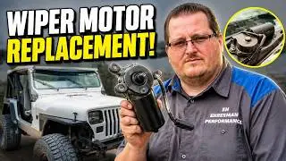 Overland Project Jeep YJ Windshield Wiper Motor Replacement | Lower Front Windshield