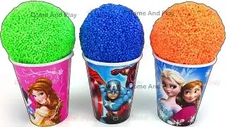 Play Foam Cups and Balls Surprise Toys with Disney Princesses and Marvel Avengers