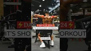 ⚡️DAY 6 OF 2024⚡️ IT'S SHOULDER WORKOUT 🔥💪🏻|| FULL MACHINE WORKOUT 