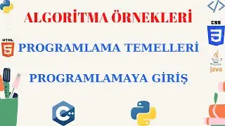 Algoritma Dersleri-9 || Programlama Temelleri || Programlamaya Giriş || Algoritma Örnekleri