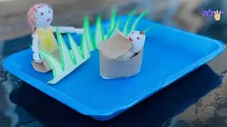   Pesach craft - little Moses from toilet paper roll