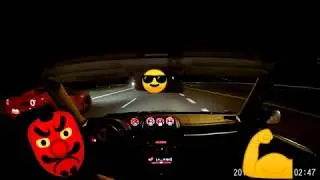 Ferrari 488 vs Lexus IS 2JZ Su2 Performance Russian night racing