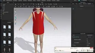 CLO 3D Часть 1 - Импорт шаблонов в CLO 3D, элемент - сшивание