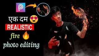 Fire 🔥 photo editing || PicsArt hand fire photo editing || Fire hand effect || PicsArt Editing...